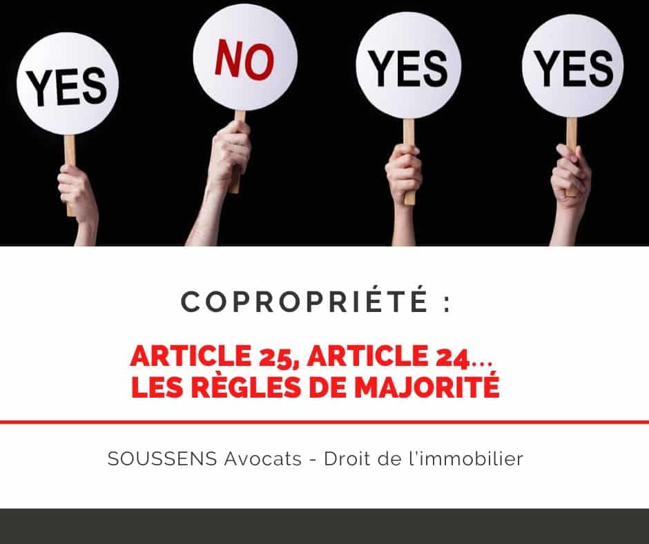 Lire la suite à propos de l’article Copropriété : article 25, article 24… les règles de majorité